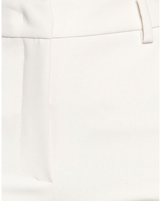 Weekend by Maxmara White Pants Polyester, Viscose, Elastane