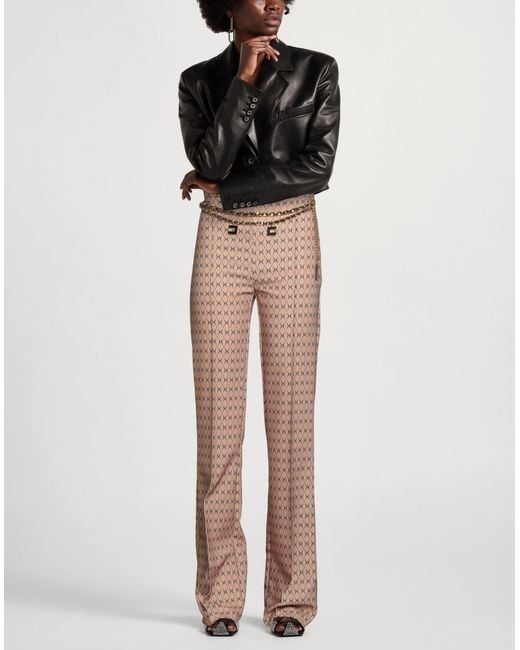 Elisabetta Franchi Natural Sand Pants Polyester, Elastane