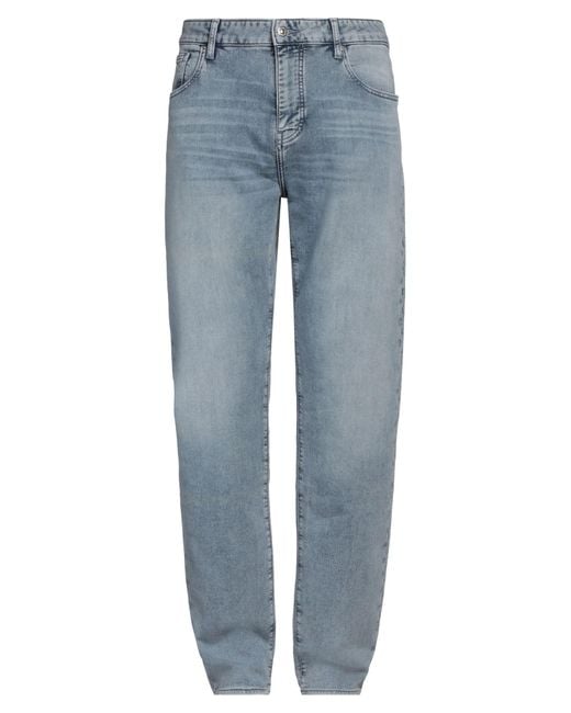 ARMANI EXCHANGE Blue Jeans Cotton, Polyester, Elastane for men