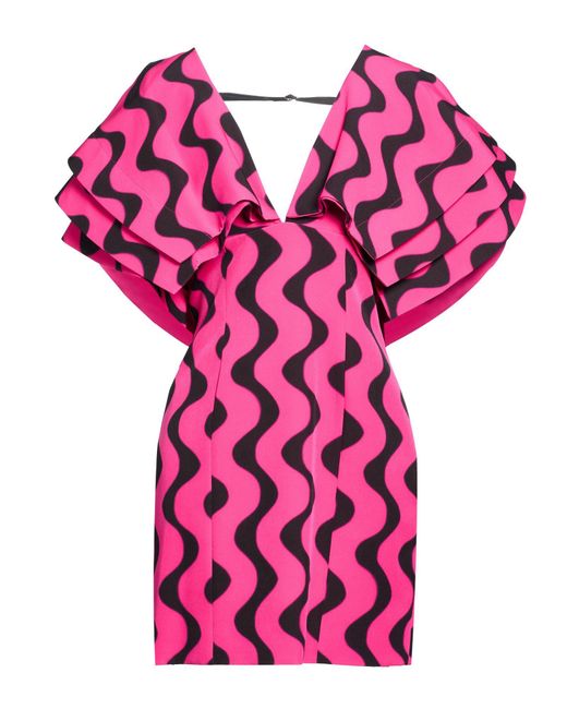Jijil Pink Mini Dress Polyester, Elastane