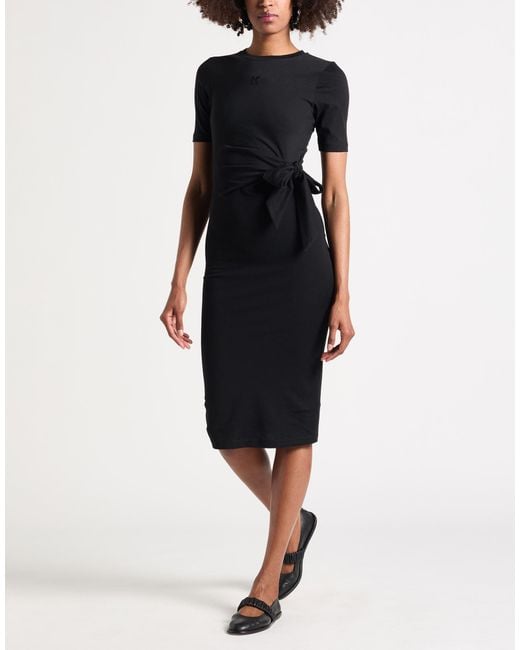 Karl Lagerfeld Black Midi Dress