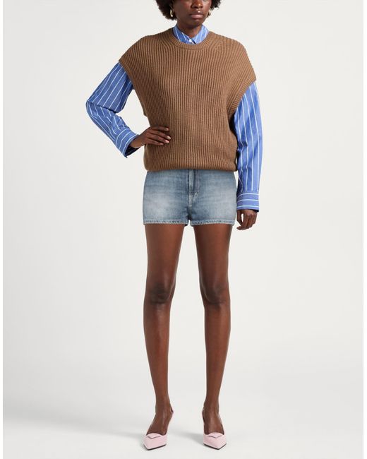 Dondup Blue Denim Shorts Cotton