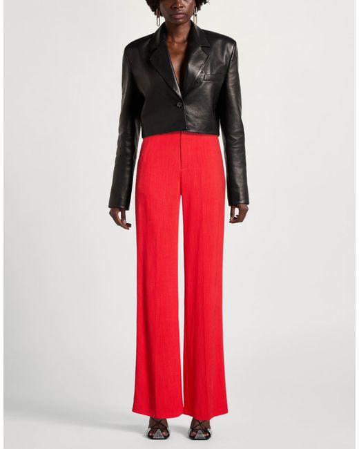 Department 5 Red Pants Viscose, Polyester, Rubber