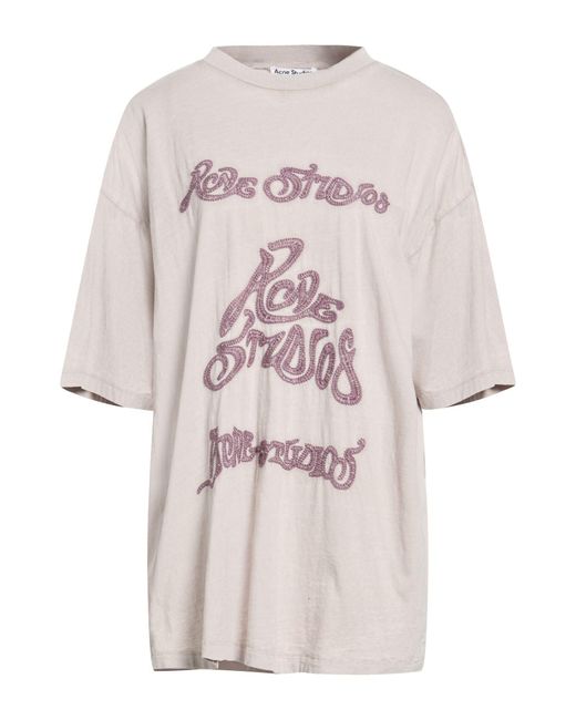 Acne White T-Shirt Cotton