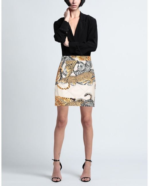5 PROGRESS Metallic Marigold Mini Skirt Polyester, Elastane