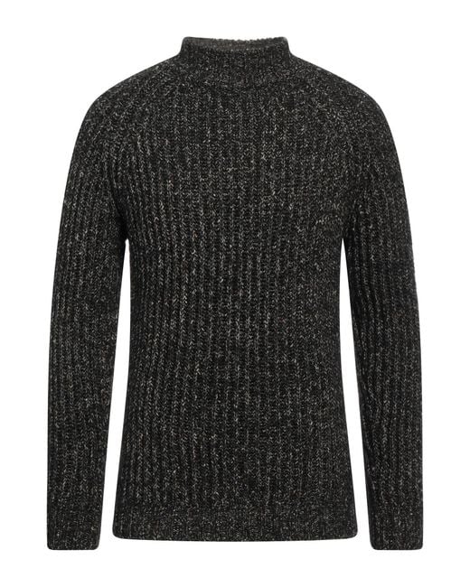 Irish Crone Black Turtleneck for men