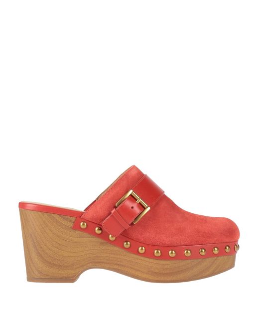 MICHAEL Michael Kors Red Mules & Clogs Leather