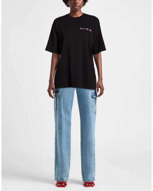 Karl Lagerfeld Black T-Shirt Organic Cotton
