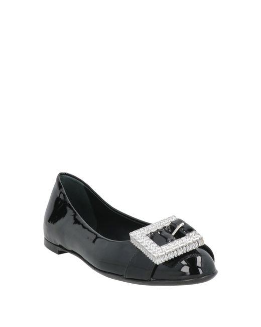 Giuseppe Zanotti Black Ballet Flats Synthetic Material