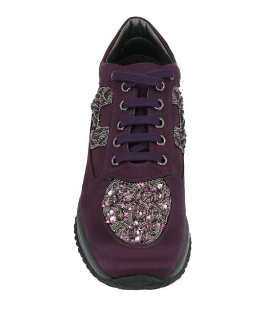 Hogan Purple Atelier Sneakers Textile Fibers