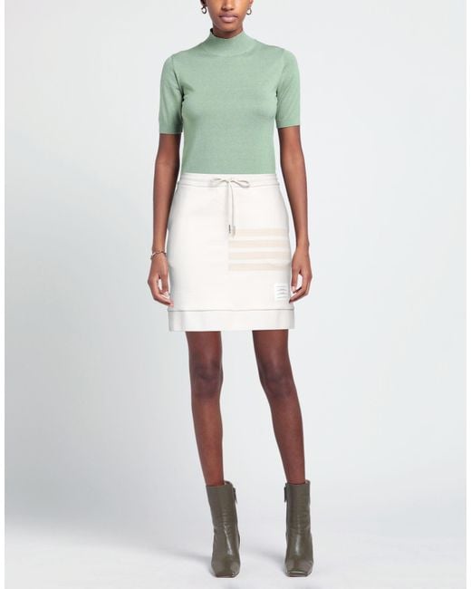 Thom Browne Natural Mini Skirt