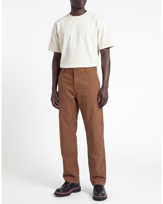 Rag & Bone Brown Pants Cotton, Polyurethane for men