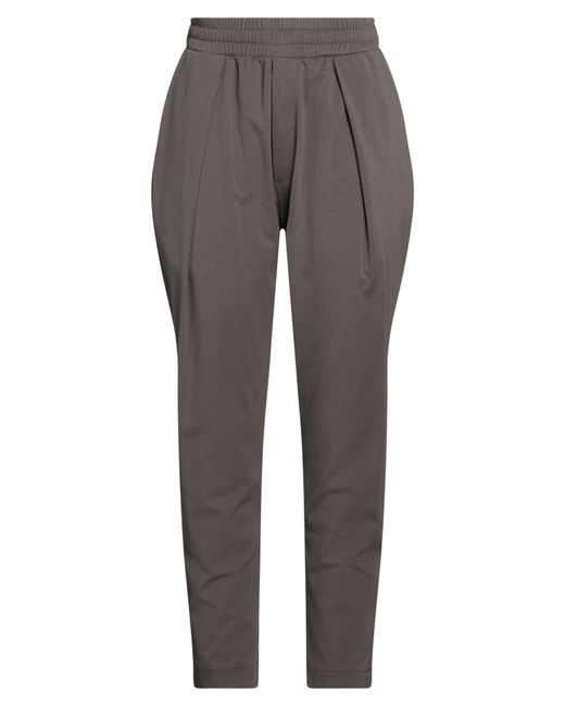 SOKO NI INAI Gray Pants Cotton, Polyamide, Elastane