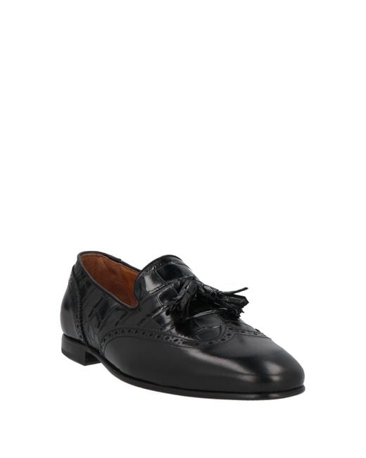 MICH SIMON Black Loafers Leather for men