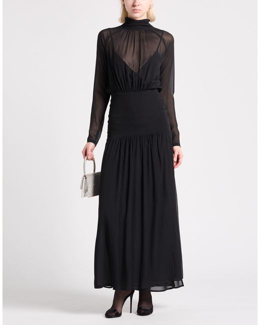 Semicouture Black Maxi Dresses