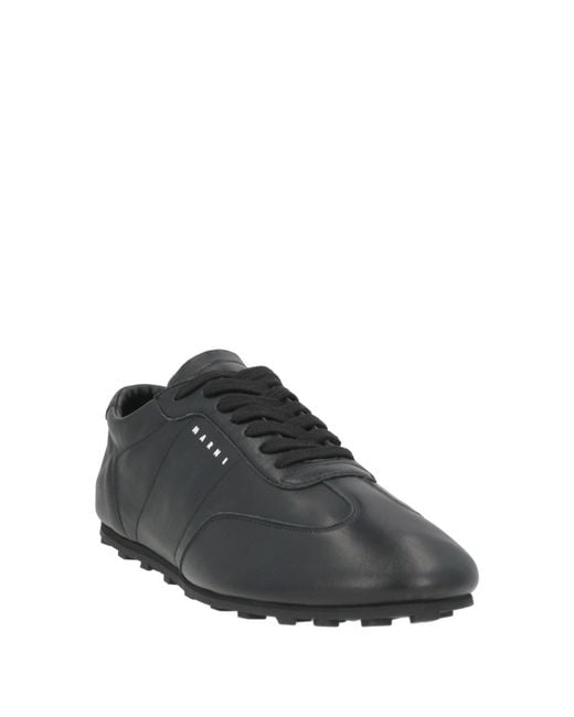 Marni Gray Sneakers Leather