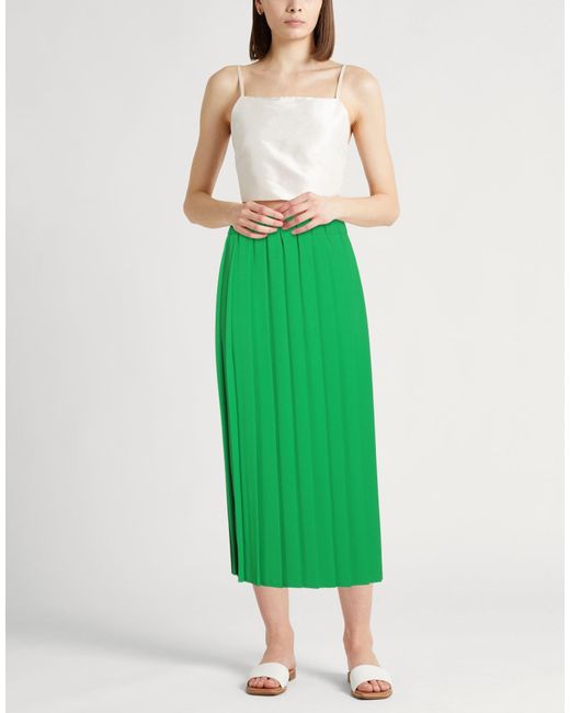 Jucca Green Midi Skirt Polyester