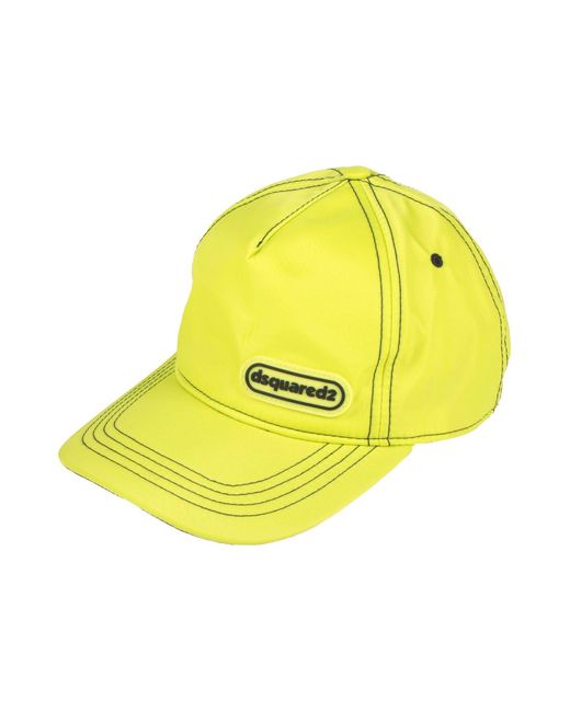 DSquared² Yellow Hat for men