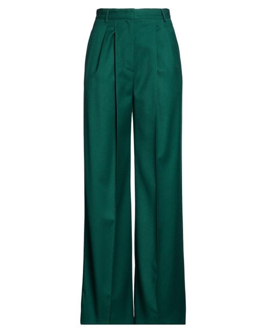 SIMONA CORSELLINI Green Pants Polyester, Viscose, Elastane