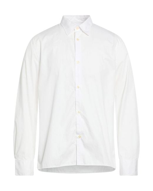 Officine Generale White Shirt Cotton for men