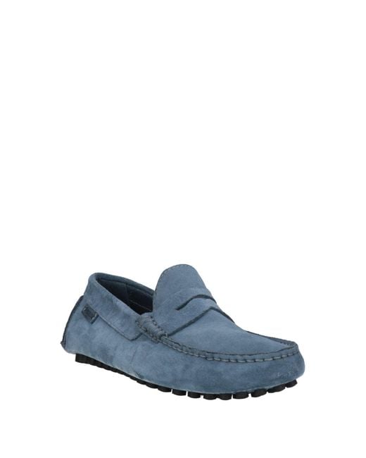 Pollini Blue Loafers for men