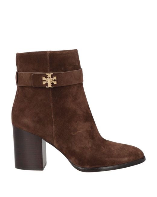 Tory Burch Brown Ankle Boots Leather