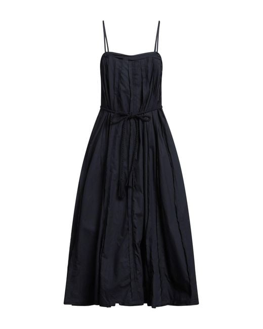 Ulla Johnson Blue Midnight Midi Dress Cotton