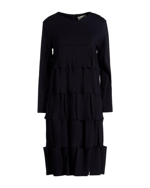 MEIMEIJ Black Midi Dress Viscose, Polyamide, Elastane