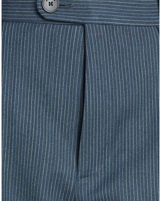 Sandro Blue Slate Pants Polyester, Wool, Viscose, Elastane