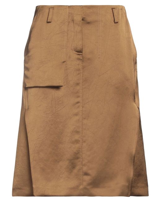 Victoria Beckham Brown Midi Skirt