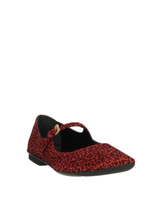 A.Bocca Red Ballet Flats