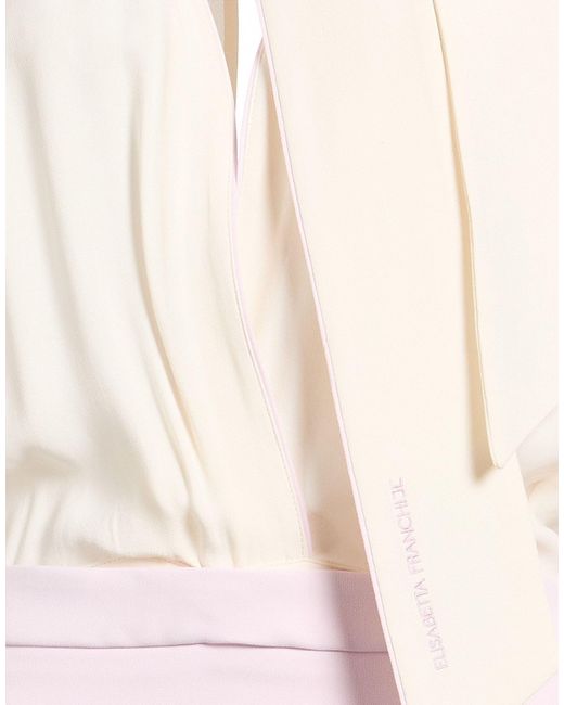 Elisabetta Franchi Pink Lilac Midi Dress Viscose, Polyester, Elastane