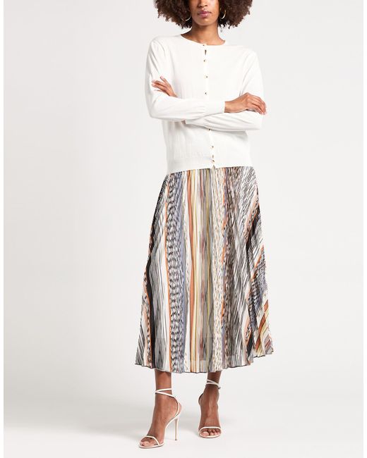 Missoni White Midi Skirt Viscose, Polyester, Elastane, Polyamide