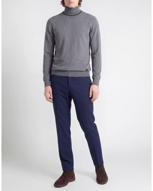 Col Roulé Fay pour homme en coloris Gray