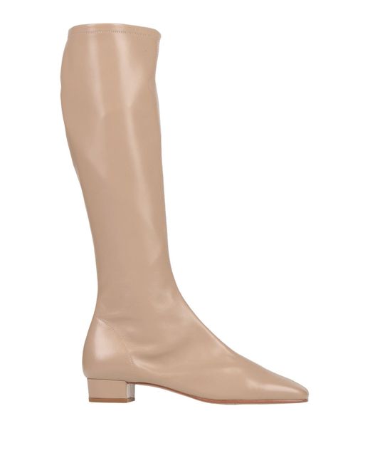 By Far White Boot Leather