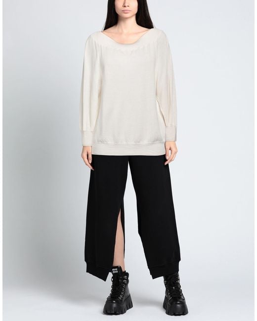 Nude White Sweater Virgin Wool