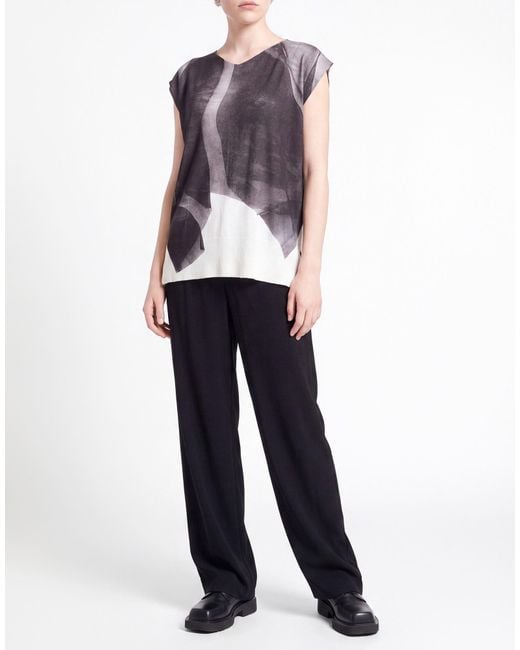 Pierantonio Gaspari Gray Charcoal Sweater Viscose, Polyamide
