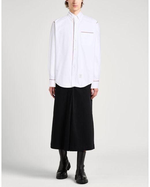 Thom Browne White Shirt Cotton for men