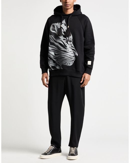 Emporio Armani Black Sweatshirt Cotton for men