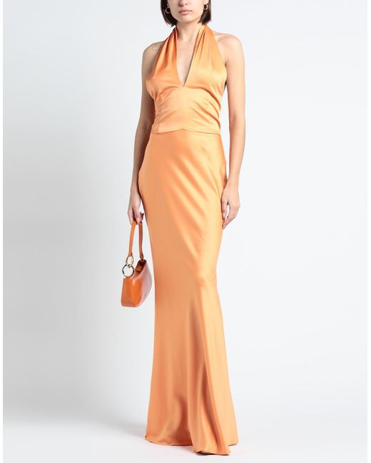 ACTUALEE Orange Maxi Dress