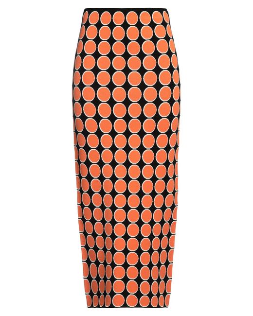 Sportmax Orange Maxi Skirt