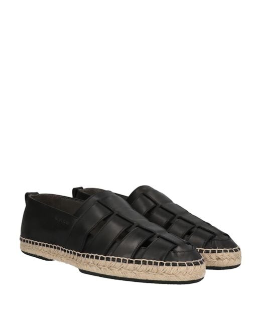 Sergio Rossi Black Espadrilles for men