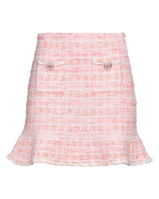 Self-Portrait Pink Mini Skirt