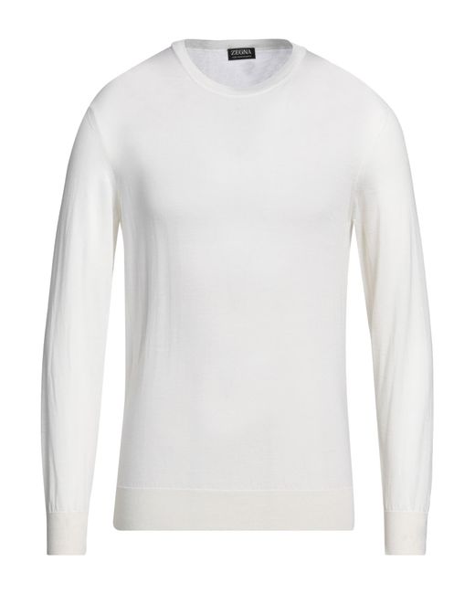 Zegna White Sweater for men