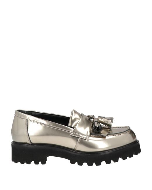 Agl Attilio Giusti Leombruni Gray Loafers Leather