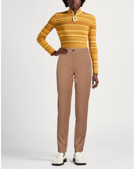 Marella Natural Pants Polyester, Elastane