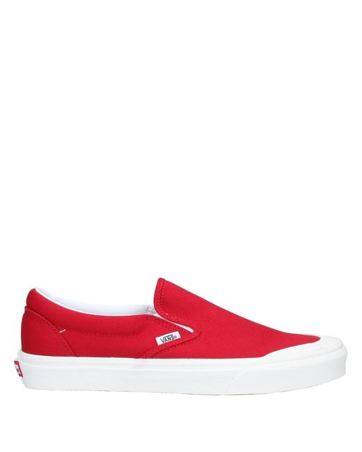 vans red low tops