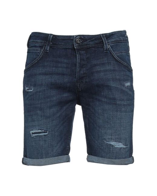 Jack \u0026 Jones Denim Shorts in Blue for 