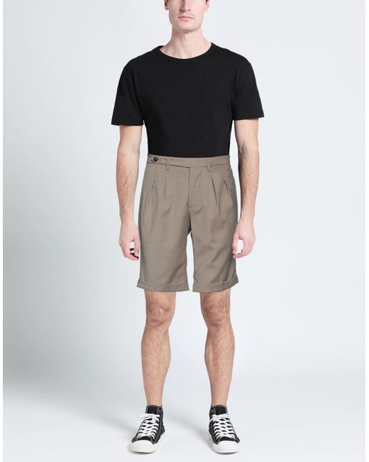 MICHELE CARBONE Gray Shorts & Bermuda Shorts for men