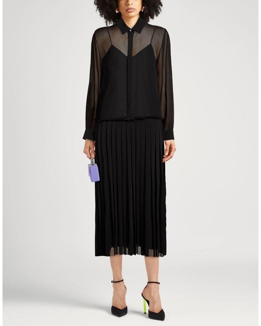 AMI Black Maxi Dress Polyester